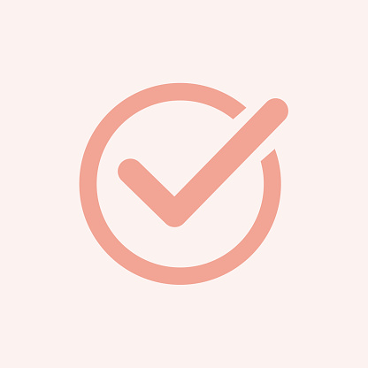 Check Design Brown Soft Brown Check Mark Stock Illustration - Download Image Now ...