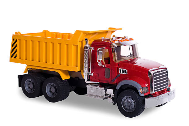 istock Dump truck toy 160083163