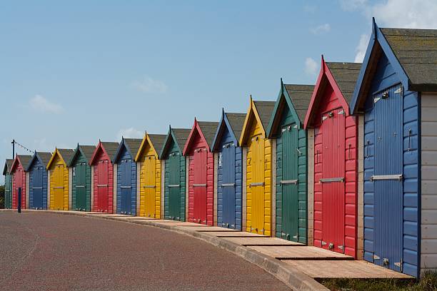 istock Dawlish Warren Beach Huts 160083256
