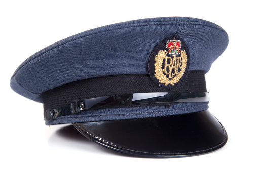 Hat worn by members of the Royal Air Force of Great Britain.