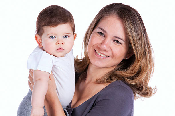 istock Mother with her baby son 160084923