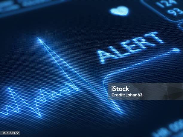 Flat Line Alert On Heart Monitor Stock Photo - Download Image Now - Death, Electrocardiography, Healthcare And Medicine