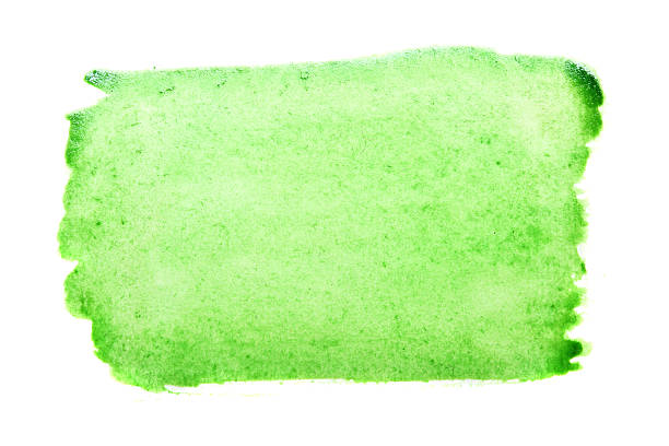 istock Green watercolor brush stroke 160085572