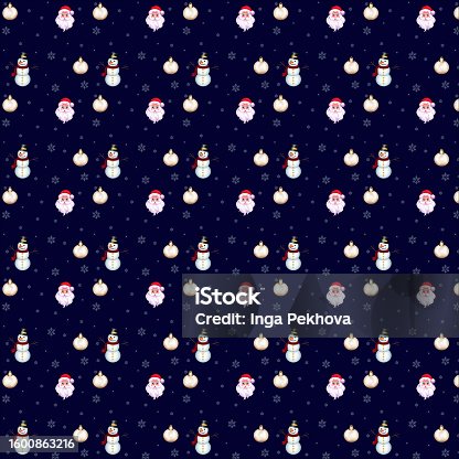 istock Christmas pattern with seamless pattern 1600863216