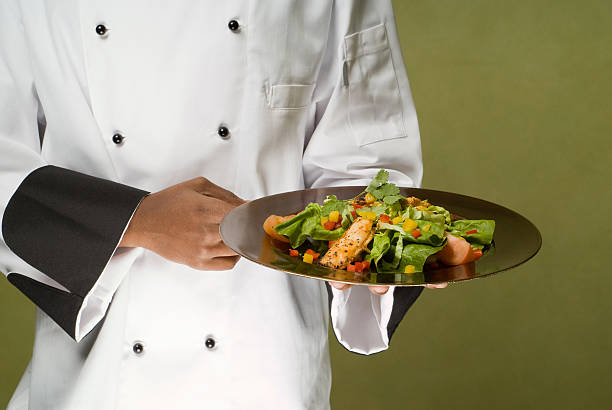 istock Chef Presenting Healthy Chicken Salad 160086701