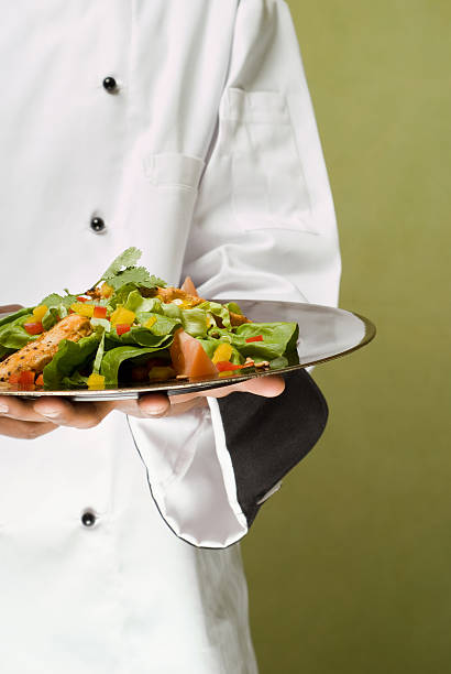 istock Chef Presenting Healthy Chicken Salad 160086730
