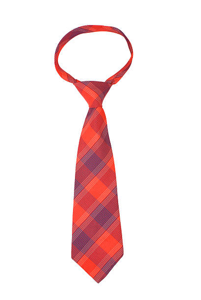 Red necktie stock photo