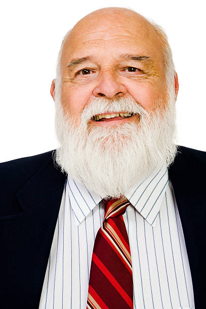 istock Smiling businessman isolated over white 160087657