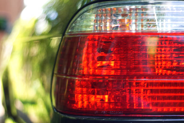 istock Taillight of a black old car 1600899719