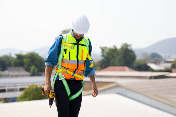 istock electrical engineering man Installing Solar Cell panels on Roof. Solar energy clean and green alternative energy concept. 1600901477
