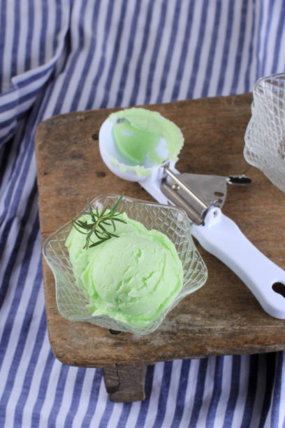 istock Homemade Pistachio Mint ice Cream 1600909599