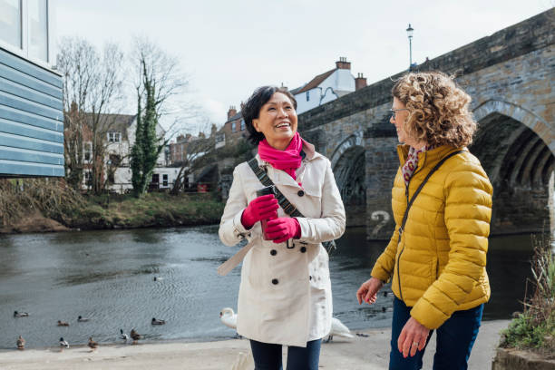 Two Friends' Delightful Duck-Feeding Stroll in Durham