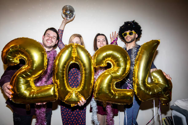 istock Friends celebrating the New Year together 1600927543