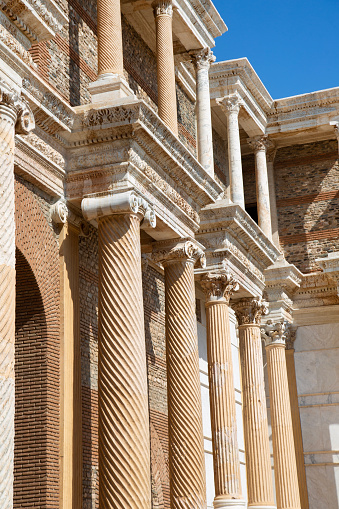 Sardis Ancient City, Manisa. Turkey. Written texts give information about the region.