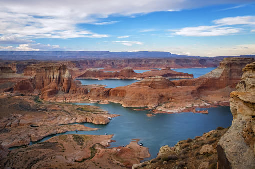 View of Lake Powell from Alstrom Point near Page, AZ