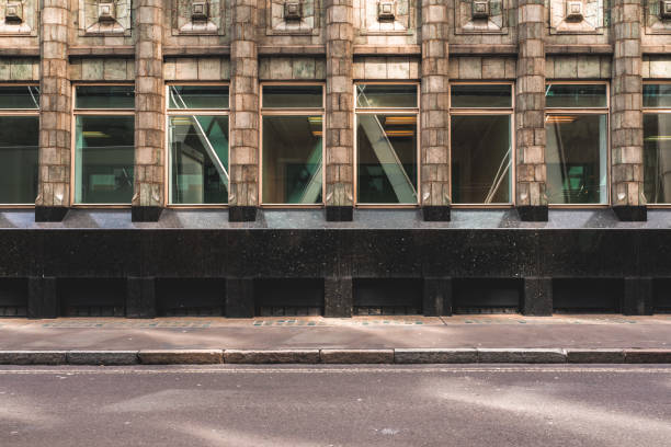 Classic architectural wall in London street