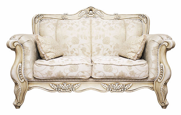istock A close up of a luxurious sofa on a white background 160098548