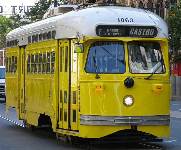 istock Historic Street Car (Yellow) 160098825
