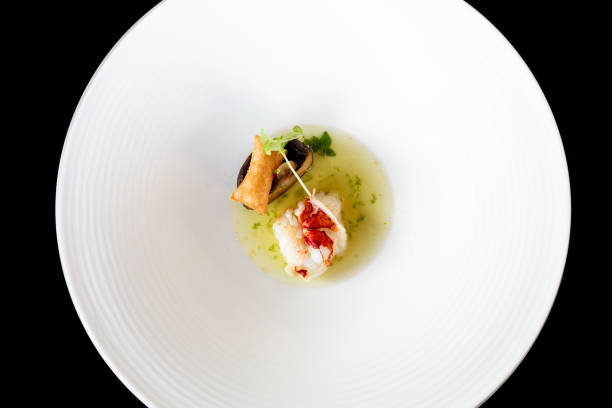 istock Gourmet food, seafood based. Served at a private event dinner. 1601000879