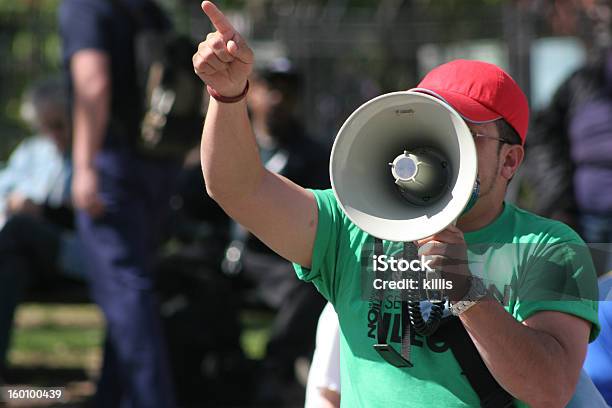 Protest Stock Photo - Download Image Now - Protest, Megaphone, Furious
