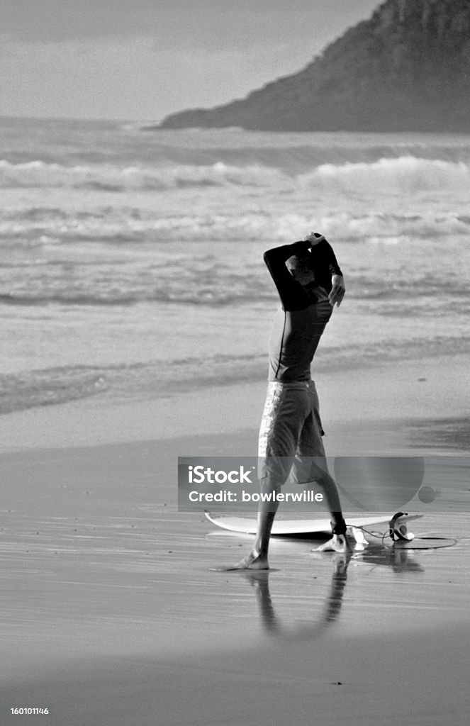 Brasileño Pro Prepárate para la acción - Foto de stock de Blanco y negro libre de derechos