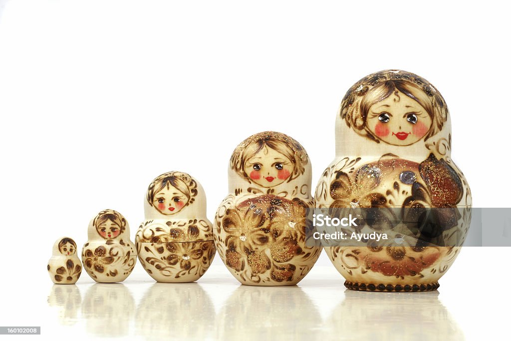 Matrioska-Matryoshka muñecas - Foto de stock de Arte y artesanía libre de derechos