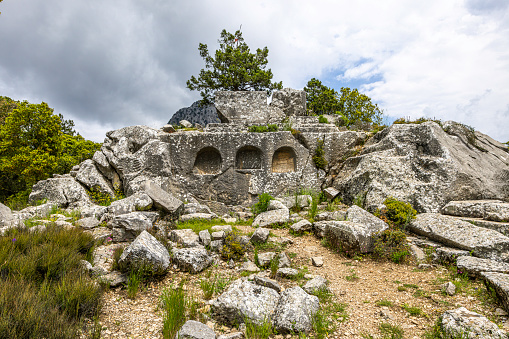 This ancient city of Termessos is located in the Güllük Mountain, Termessos Historical National Park.