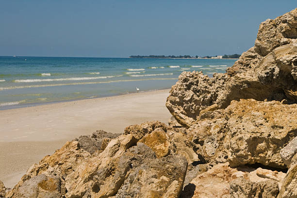 Rock pile sur la plage - Photo