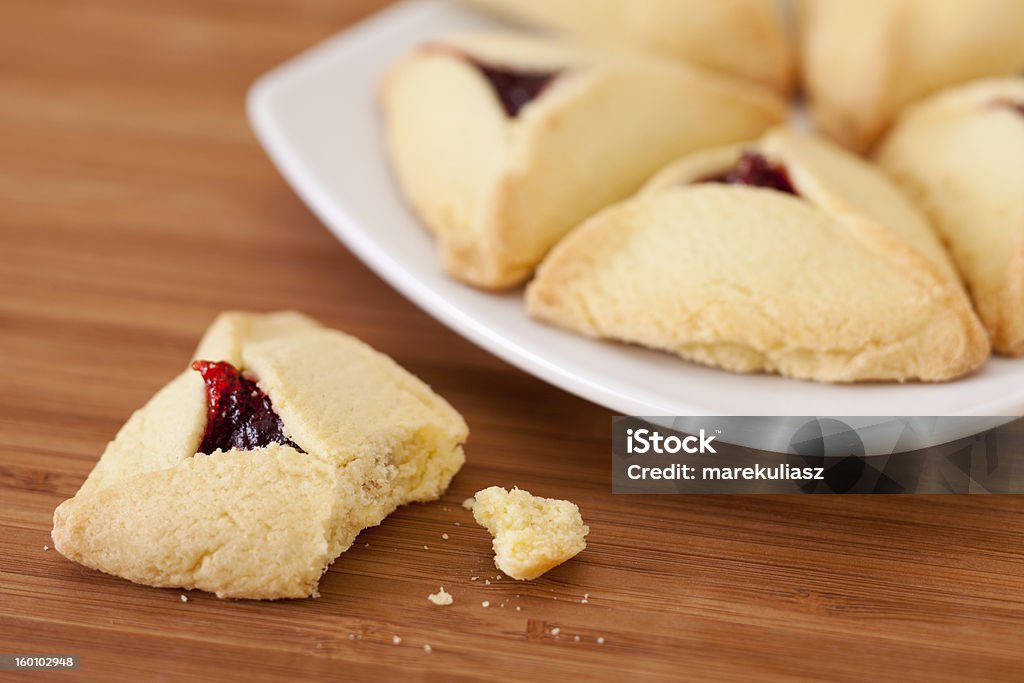 Frambuesa hamantaschen cookies - Foto de stock de Alimento libre de derechos