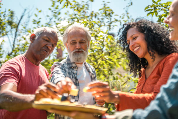 Seniors' Delightful Backyard Summer Picnic