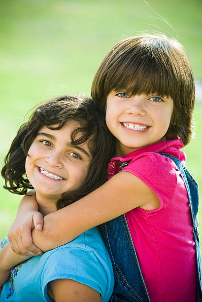 istock Portrait of sisters 160103972