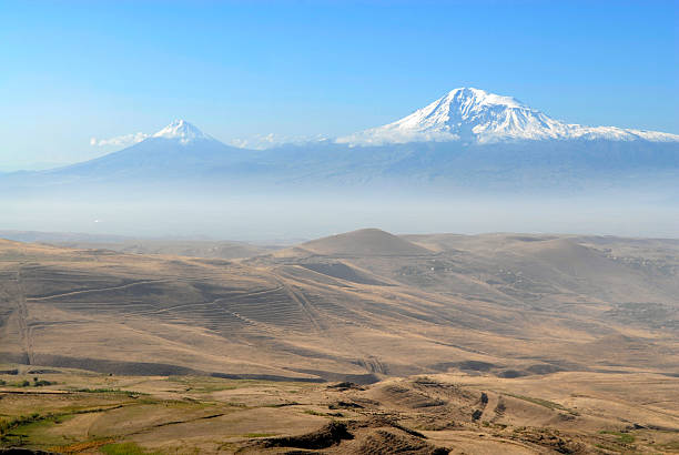 Ararat mountain view, Armenia stock photo
