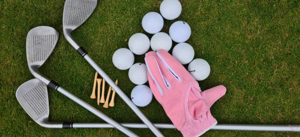 istock Glove balls putter iron wages and golf club driver 1601069965