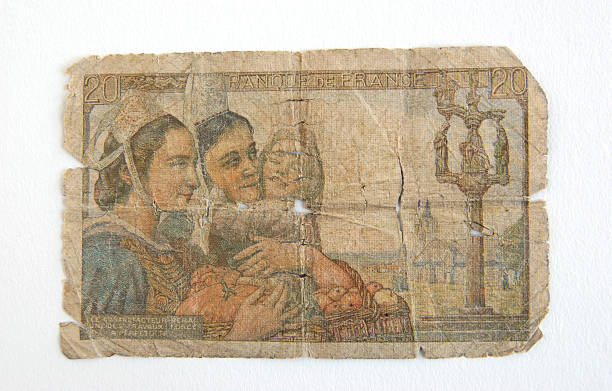 istock Old Banknote from France 160107458