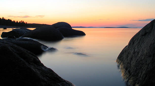 High Coast, Sweden stock photo