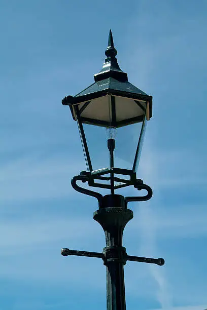 Detail of old street lamp