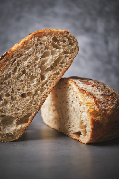 istock Organic sourdough bread crumb with whole wheat flour 1601088750