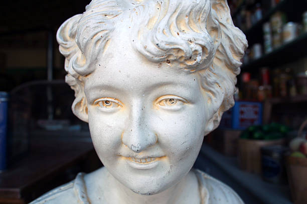 istock Old statue of woman's face 160108892