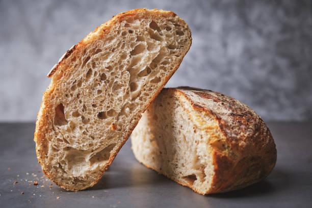 istock Organic sourdough bread crumb with whole wheat flour 1601092631