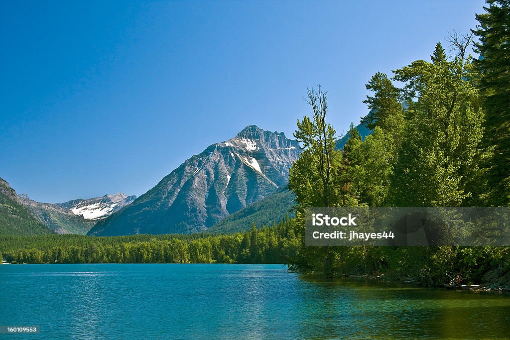 Lago McDonald, parque nacional de los Glaciares - Foto de stock de Aire libre libre de derechos