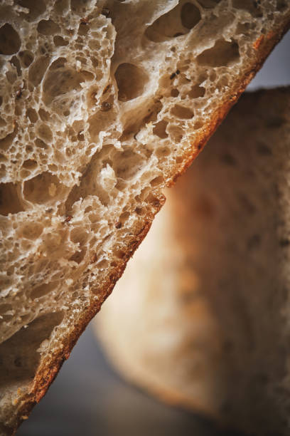 istock Organic sourdough bread crumb with whole wheat flour 1601100797