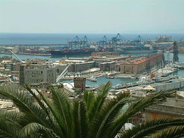 View of Genoa stock photo