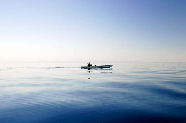 Boat's silhouette stock photo