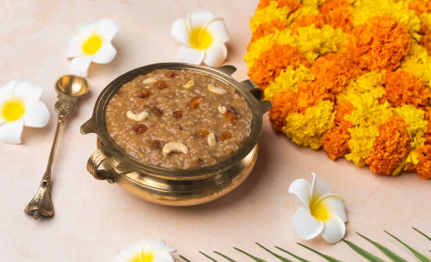 istock Kerala sweets dessert ari payasam with flowers 1601110495