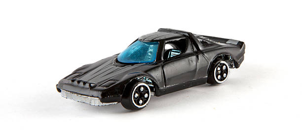 istock Old black sports toy car 160111382
