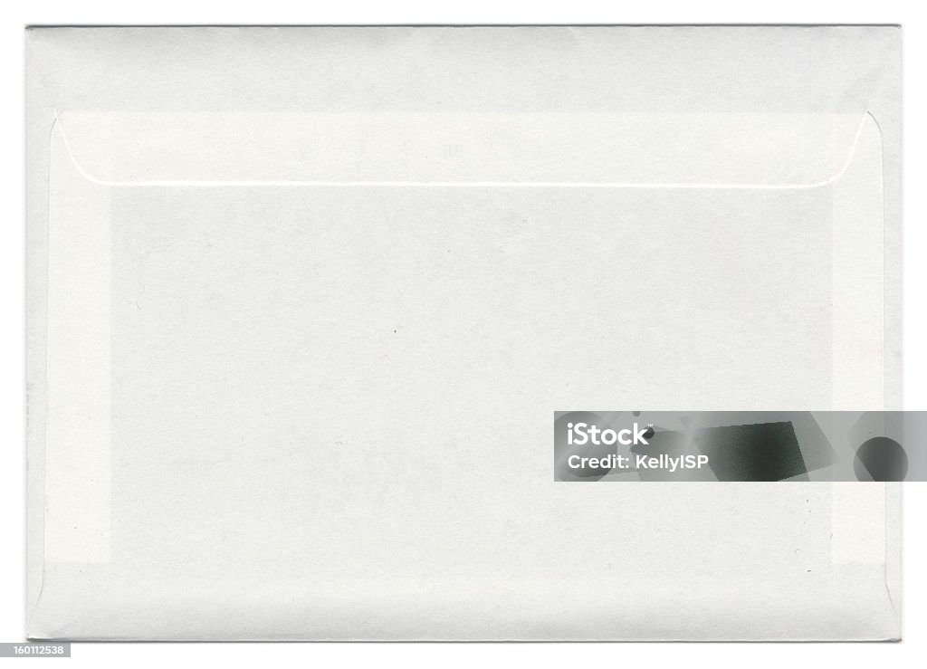 Envelope Back of closed envelope isolated on white background Communication Stock Photo