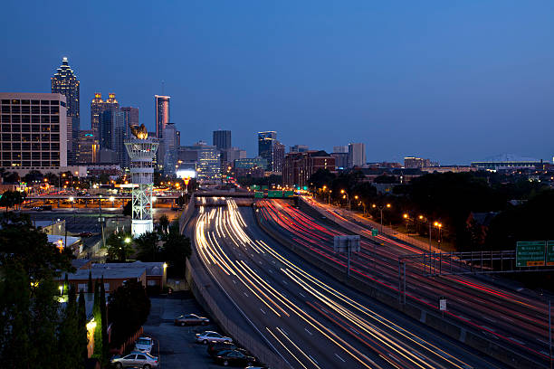 Downtown Atlanta skyline stock photo