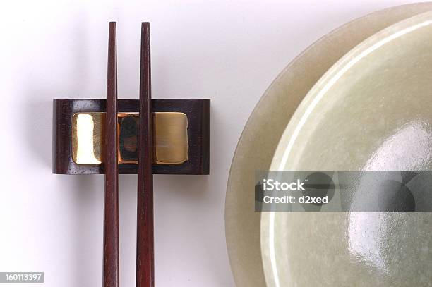 Bowl And Chopstick Stock Photo - Download Image Now - Chopsticks, Jade - Gemstone, Bowl