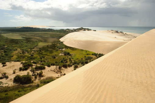 Natural Lagoon in the middle of the Sand dunes in Natal,  Rio Grande do Norte