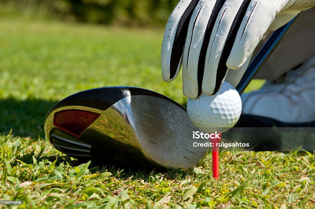 Pallina da Golf - Foto stock royalty-free di Campo da golf
